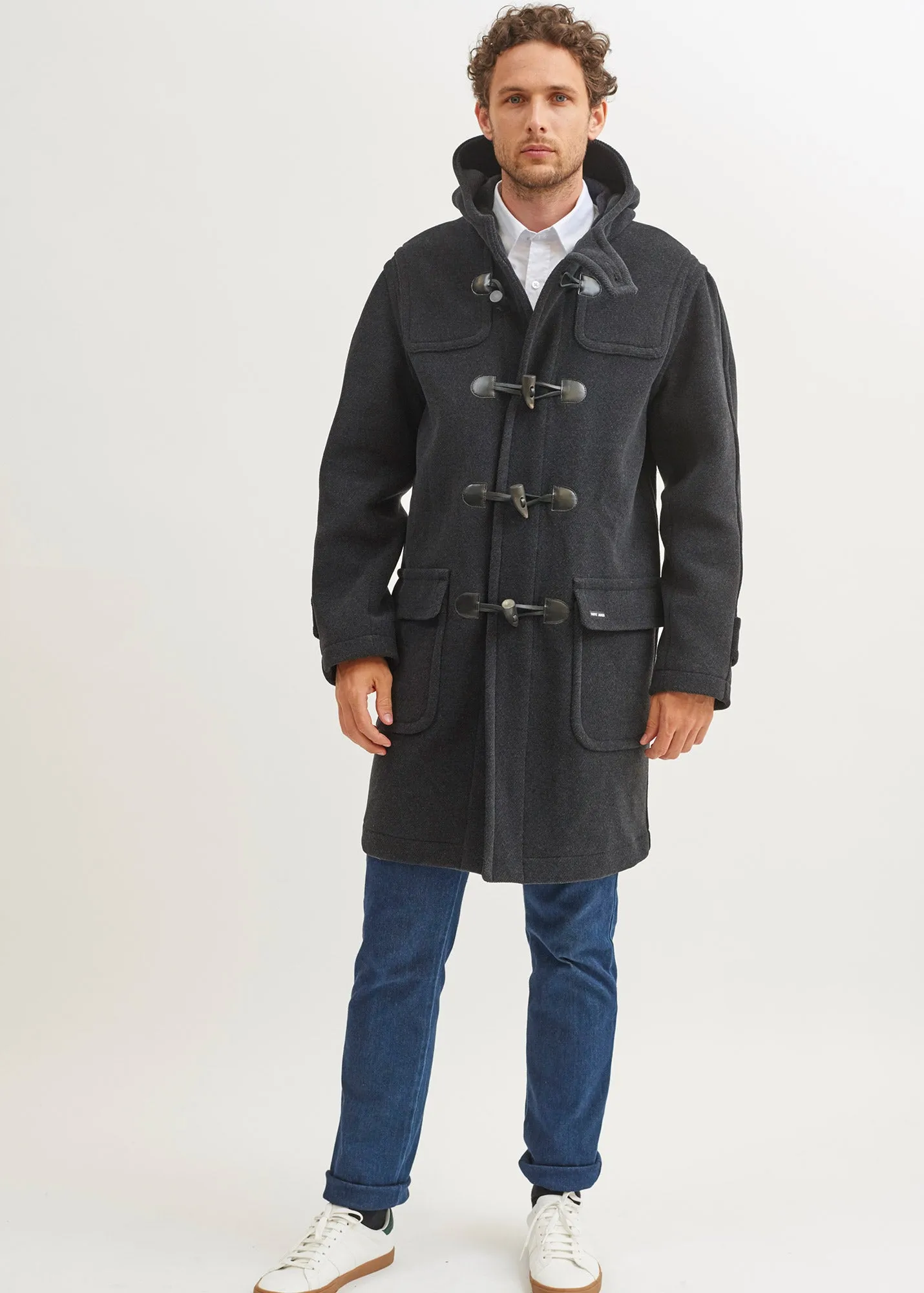 Duffle-coat Saturne - en drap de laine (ANTHRACITE)