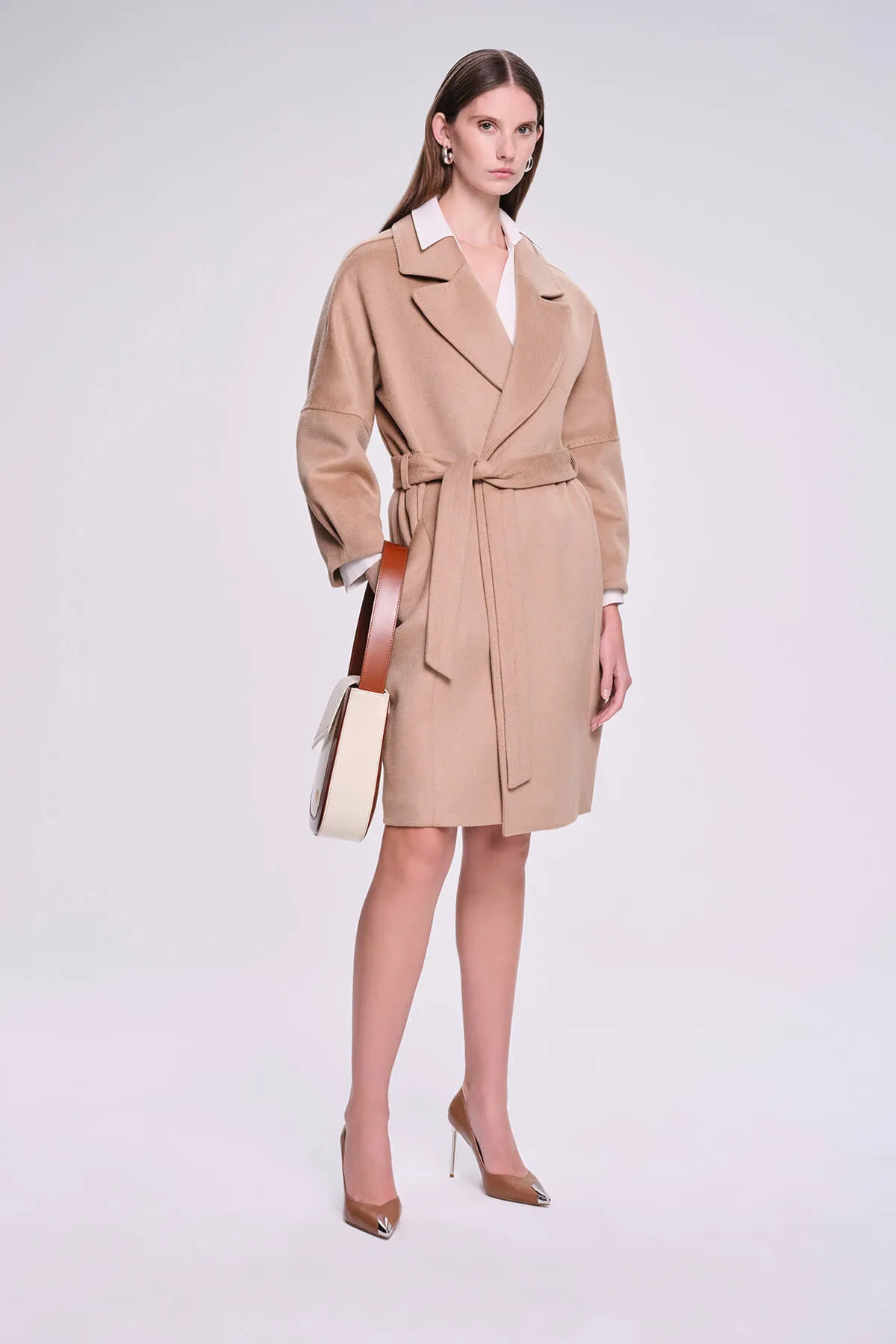 Dynamic Fit Sofia Cachet Wool Blend Camel Coat