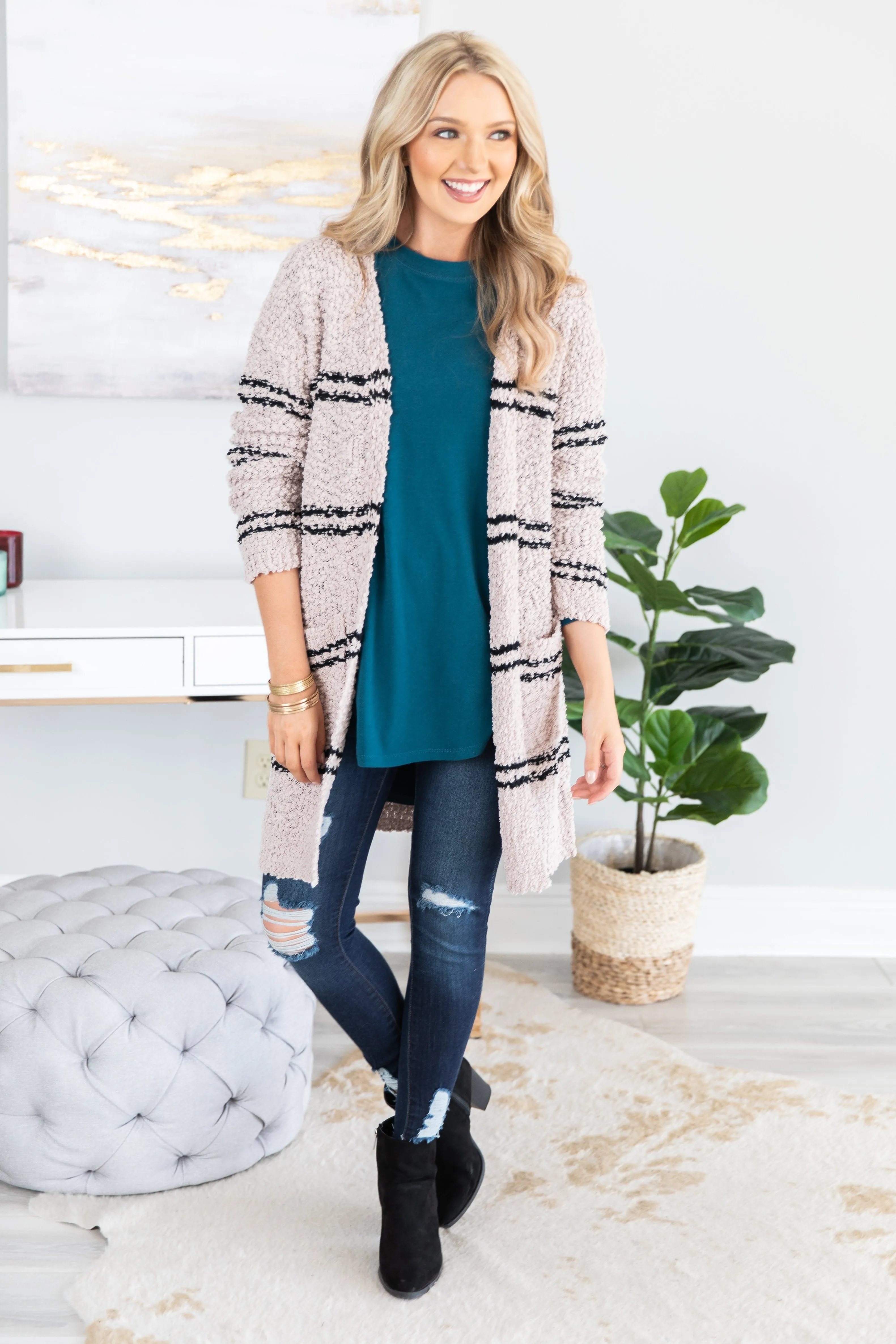 Easy Like Sunday Dark Teal Blue Tunic