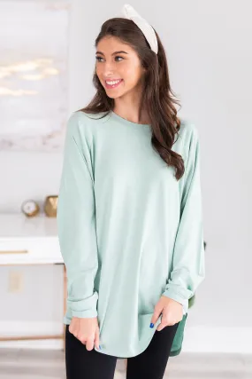 Easy Like Sunday Dusty Mint Green Tunic