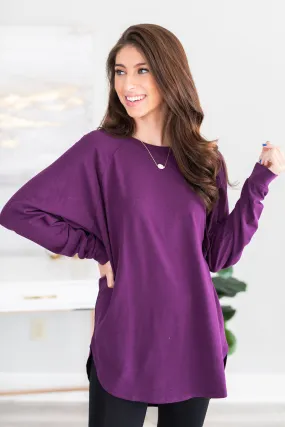 Easy Like Sunday Eggplant Purple Tunic