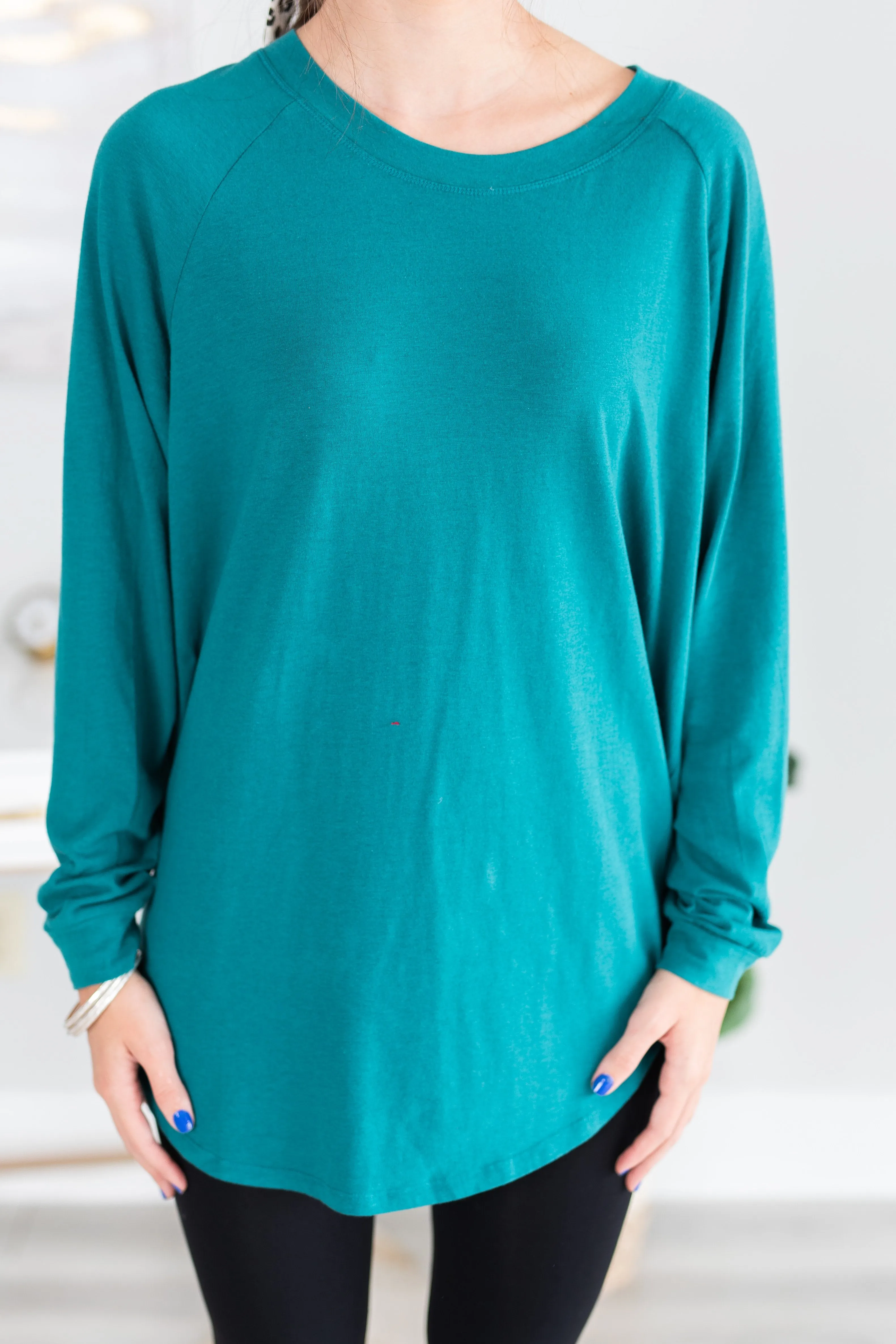 Easy Like Sunday Emerald Green Tunic