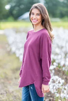 Easy Like Sunday Grape Purple Tunic