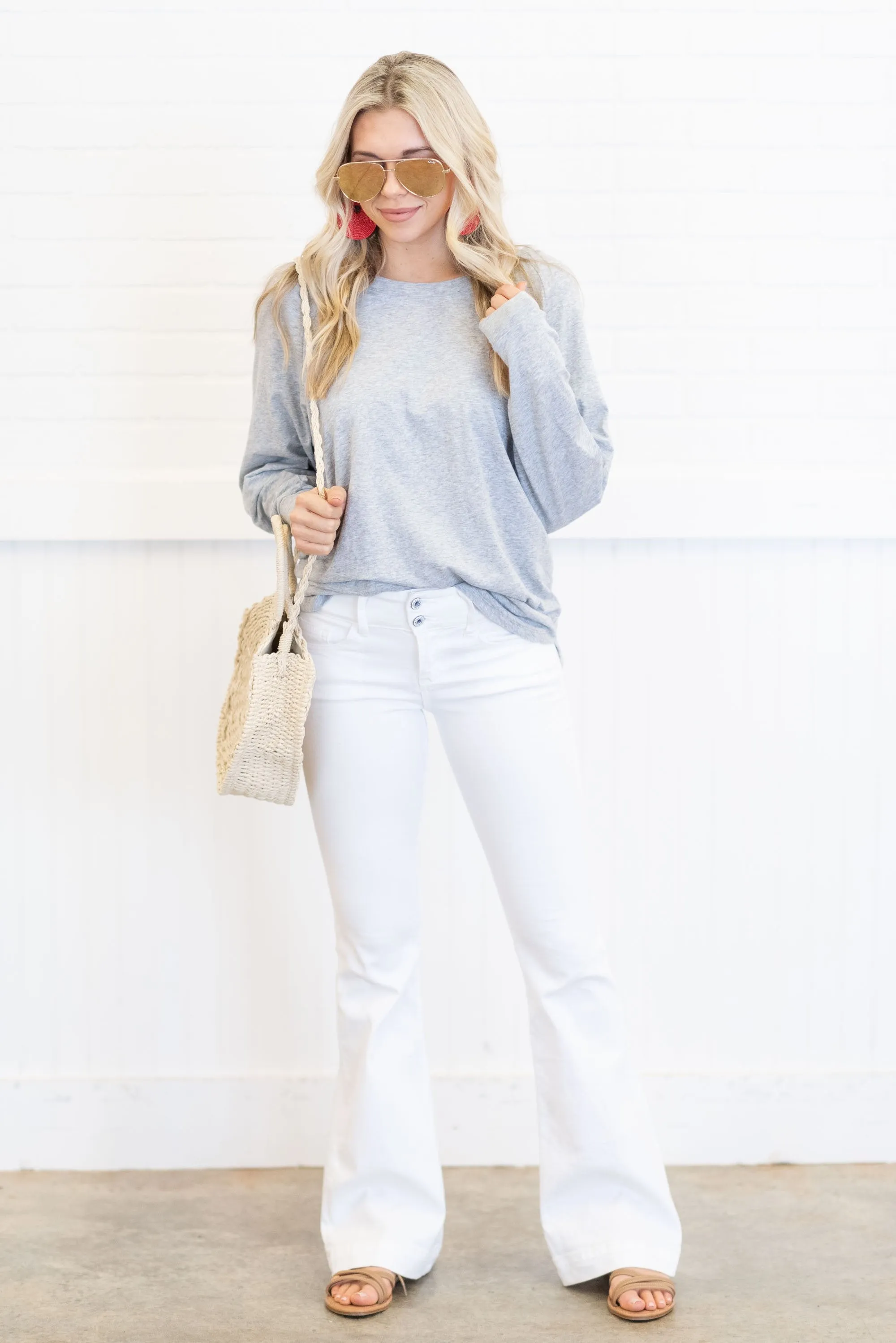 Easy Like Sunday Heather Gray Tunic