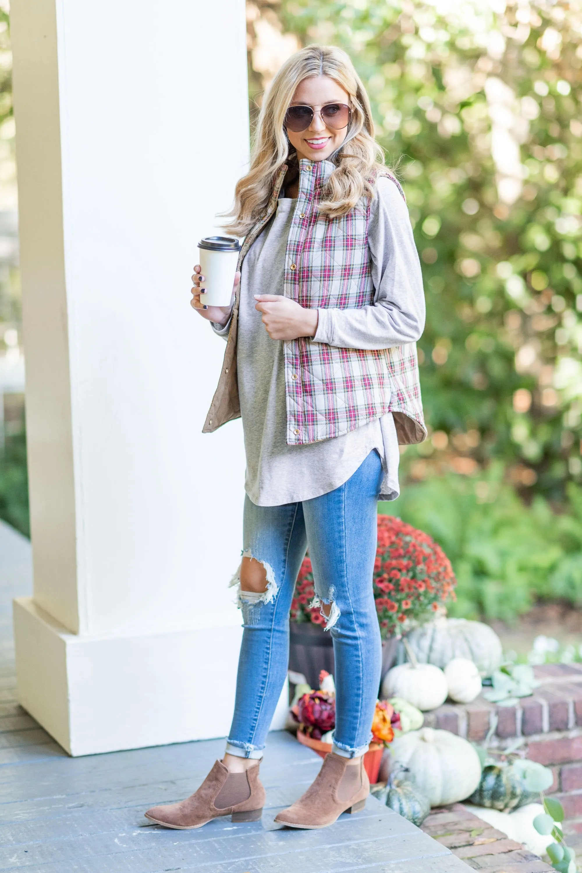 Easy Like Sunday Heather Gray Tunic