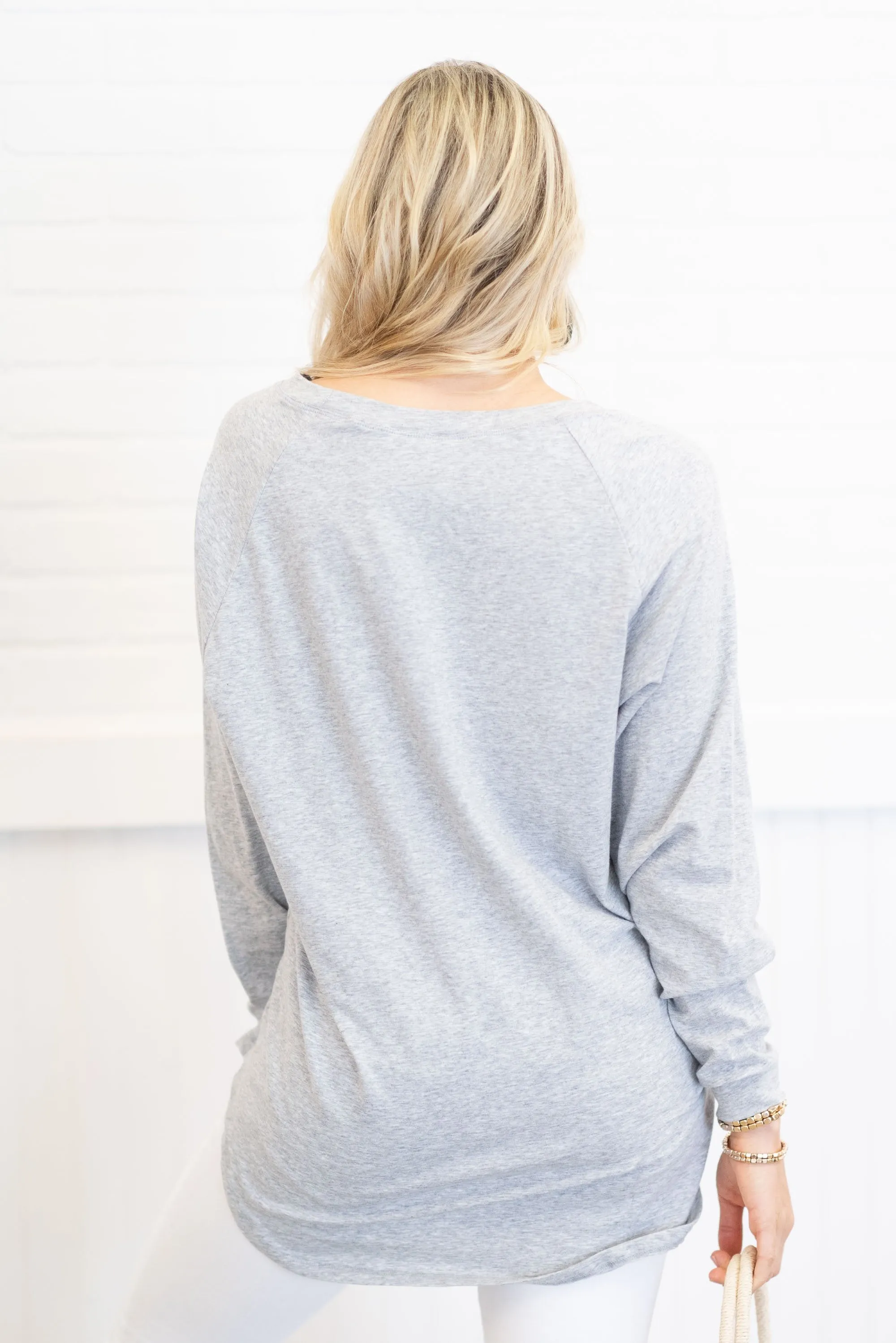 Easy Like Sunday Heather Gray Tunic