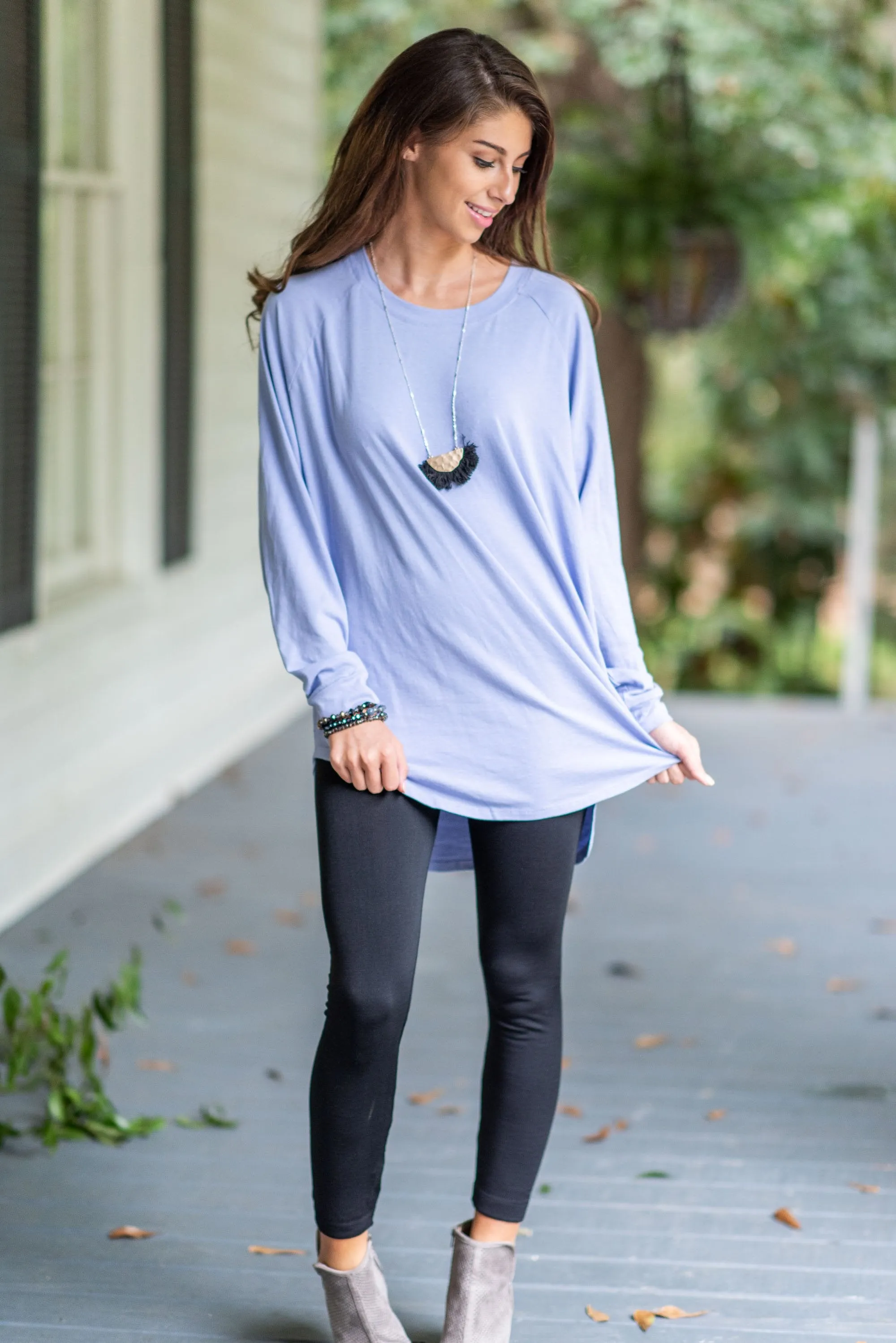 Easy Like Sunday Lavender Purple Tunic