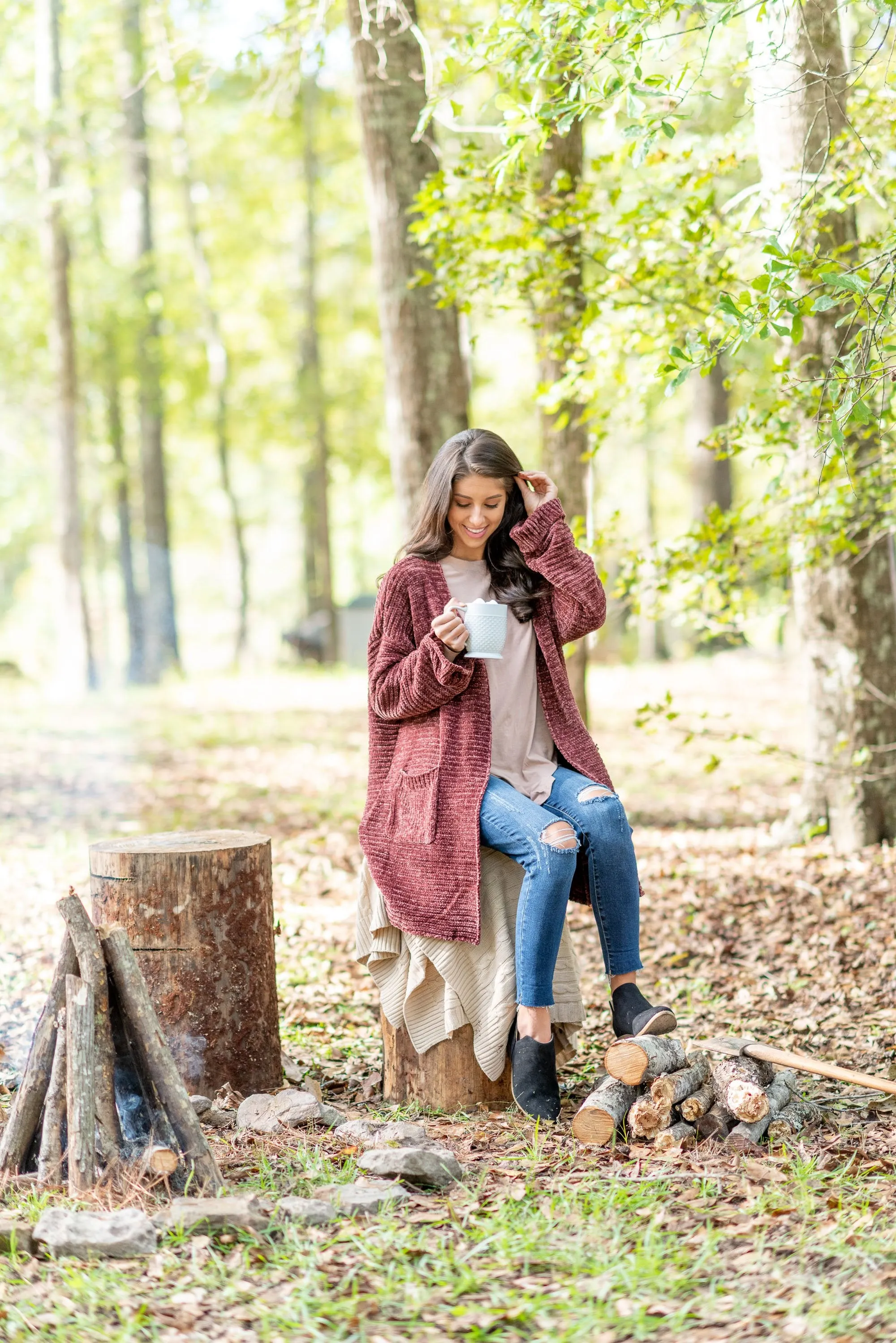 Easy Like Sunday Warm Taupe Brown Tunic