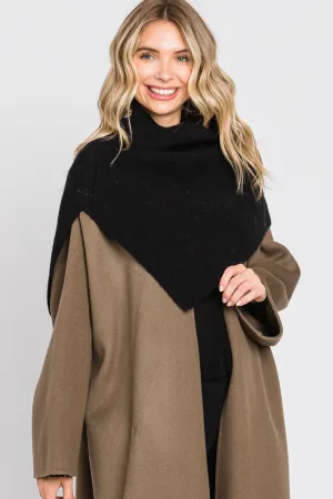 Elegant Turtle Neck Poncho