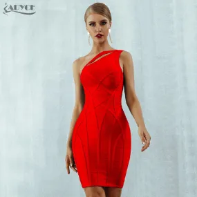 Firefly One Shoulder Bodycon Bandage Dress