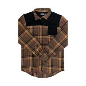 FlexTop Flannel - Brown/Tan