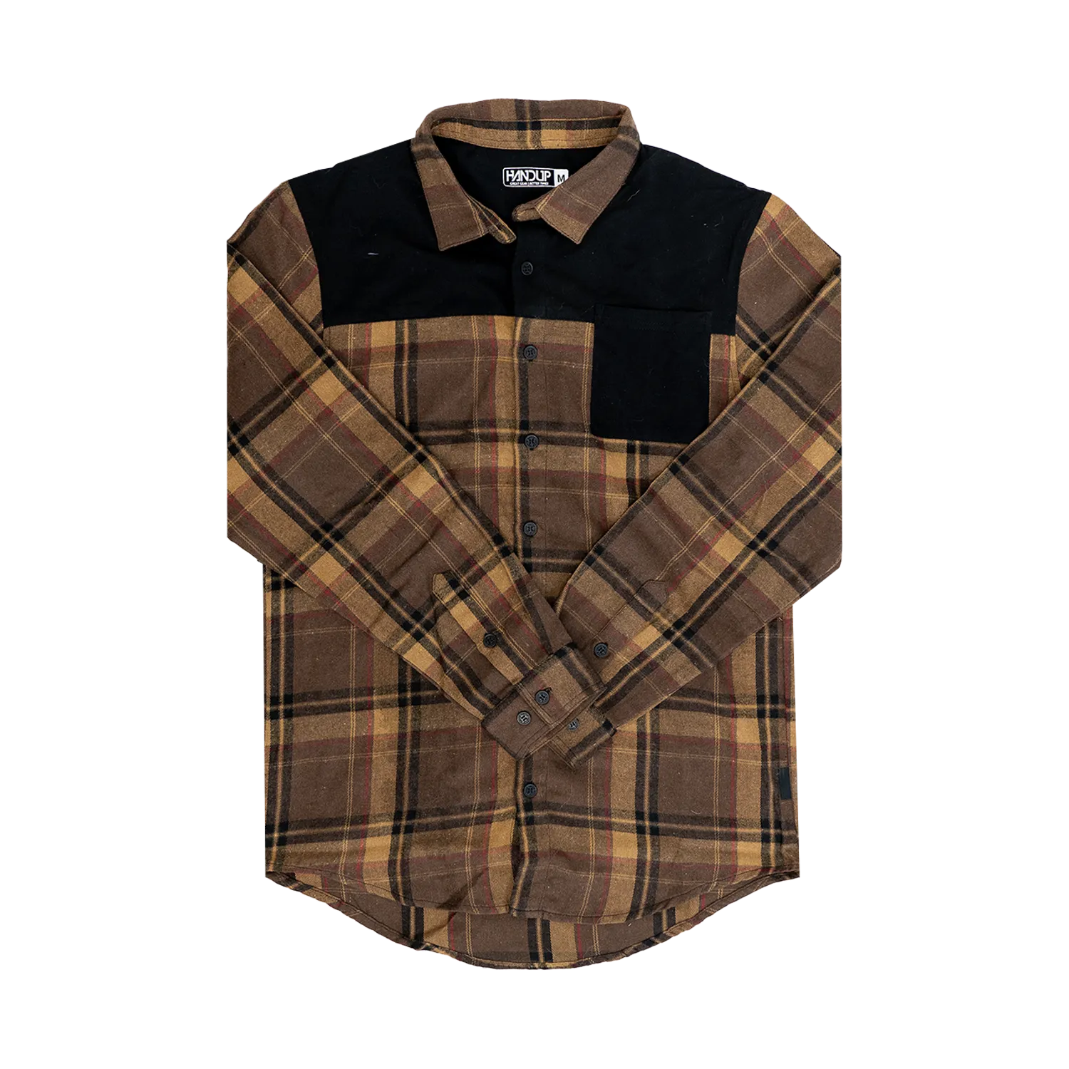 FlexTop Flannel - Brown/Tan