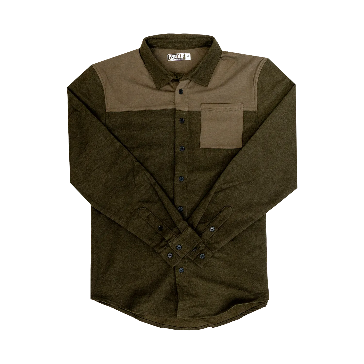 FlexTop Flannel - Solid Olive