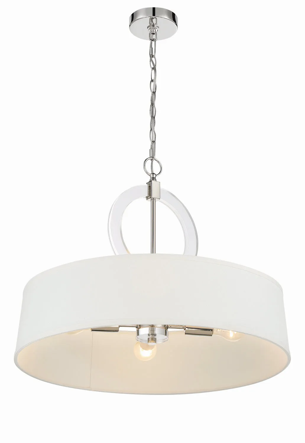 Four Light Pendant from the Cape Coral Collection in Polished Nickel Finish by Minka-Lavery