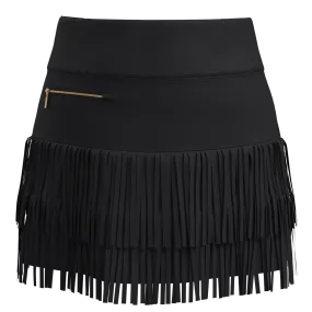 Fringe Skort 15 inch - Black