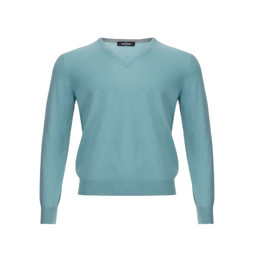 Gran Sasso Turquoise Cashmere Sweater Elegance