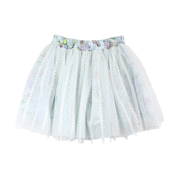 Green Reversible Fruit Pattern/ Mesh Tutu