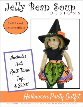 Halloween Party 18" Doll Clothes Pattern