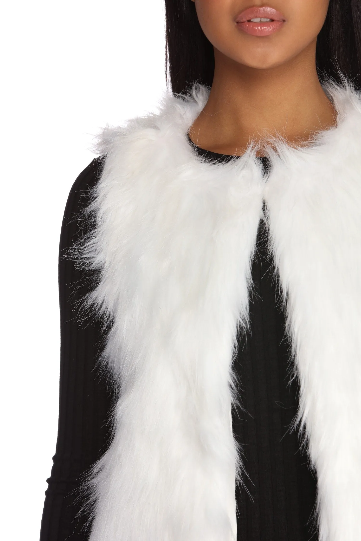 Here Faux A Good Time Fur Vest