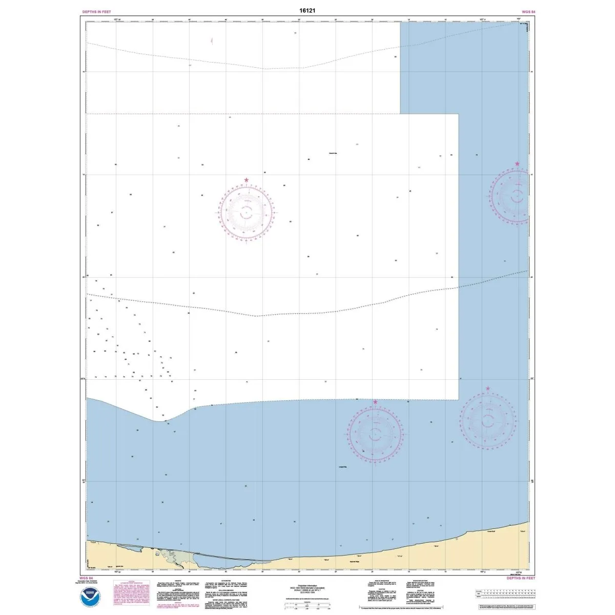 Historical NOAA Chart 16121: East of Cape Lisburne