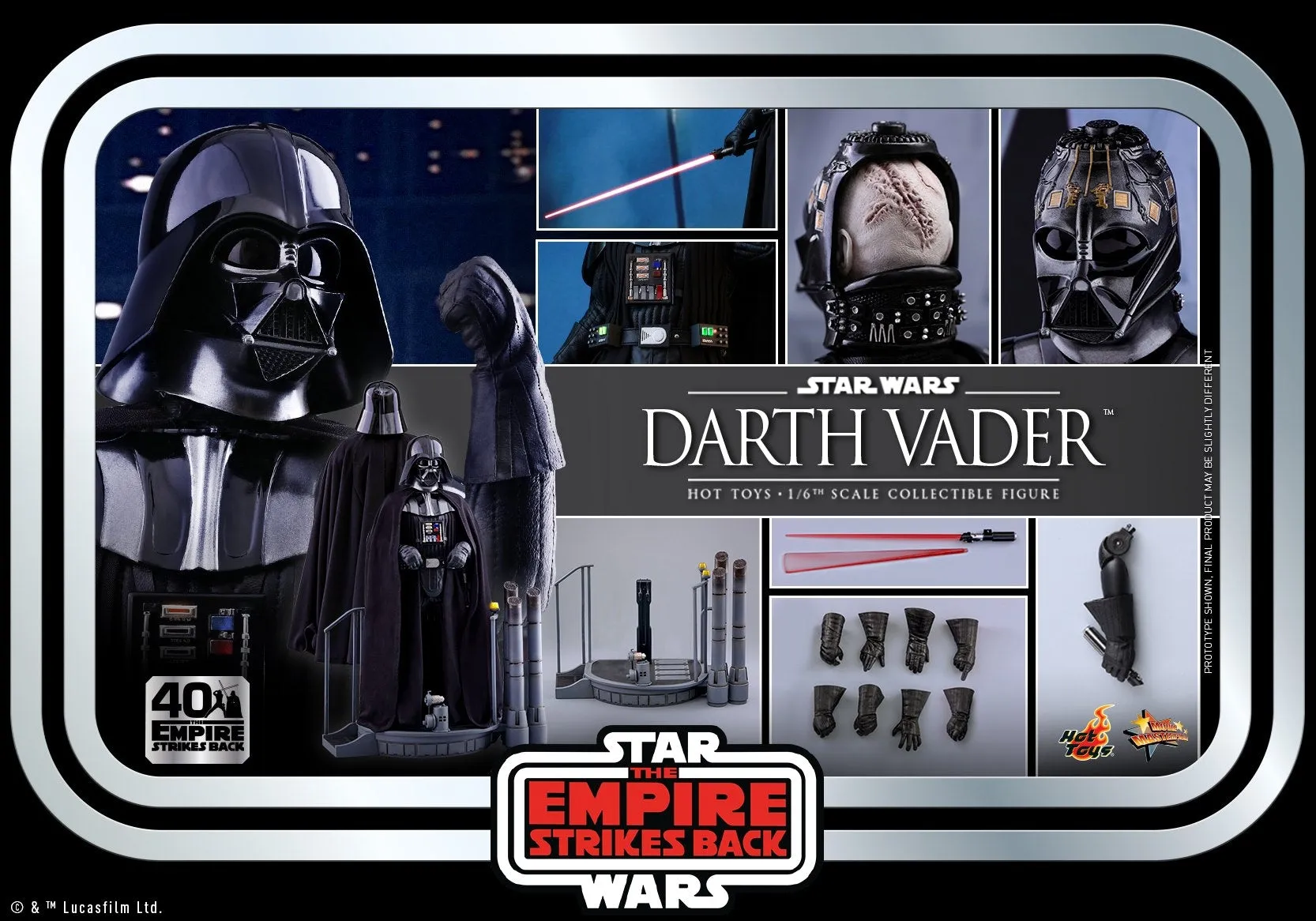 Hot Toys - MMS572 - Star Wars: The Empire Strikes Back 1/6th scale Darth Vade Collectible Figure