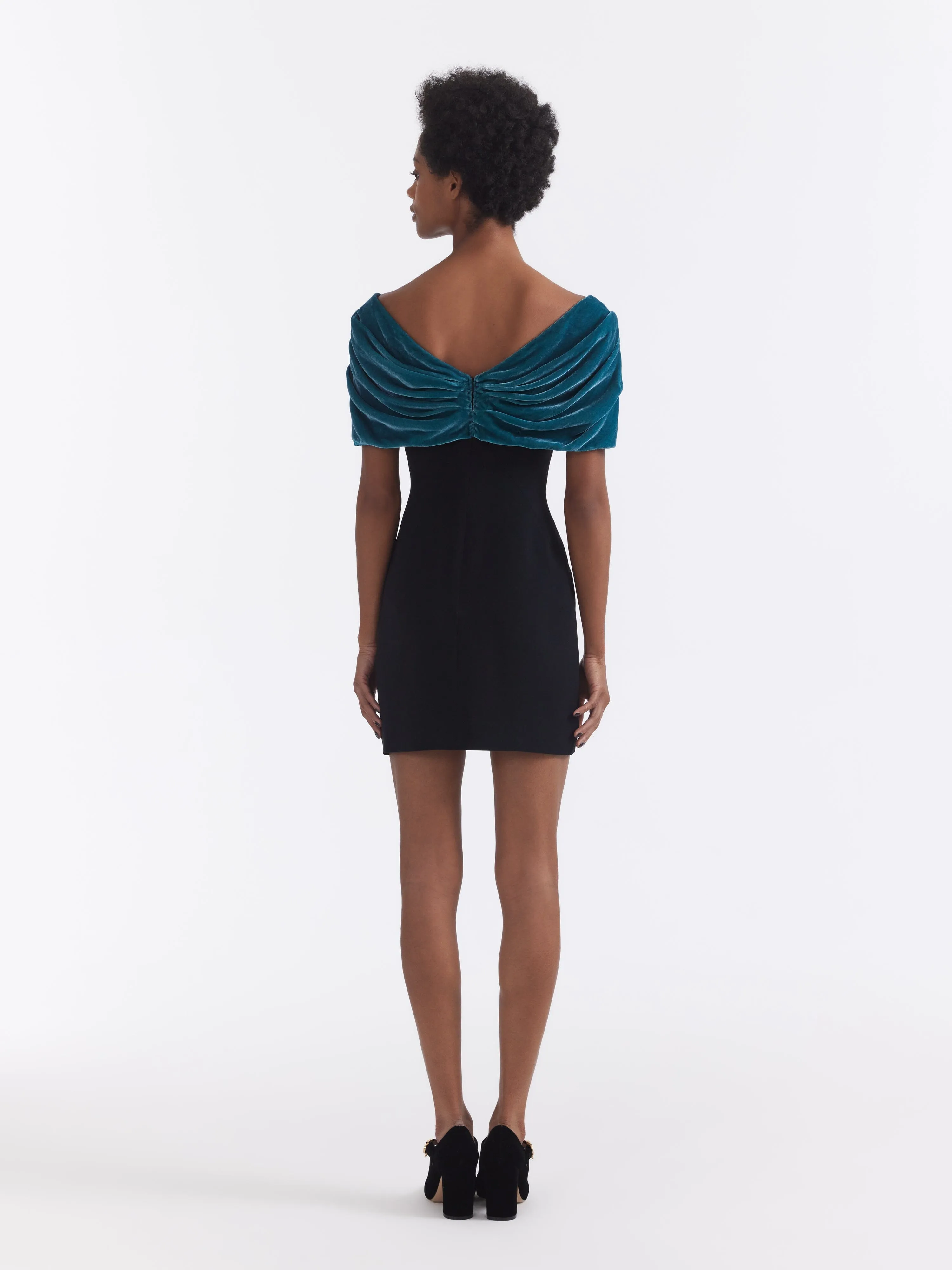 Kaila Mini Dress in Black Amazonite