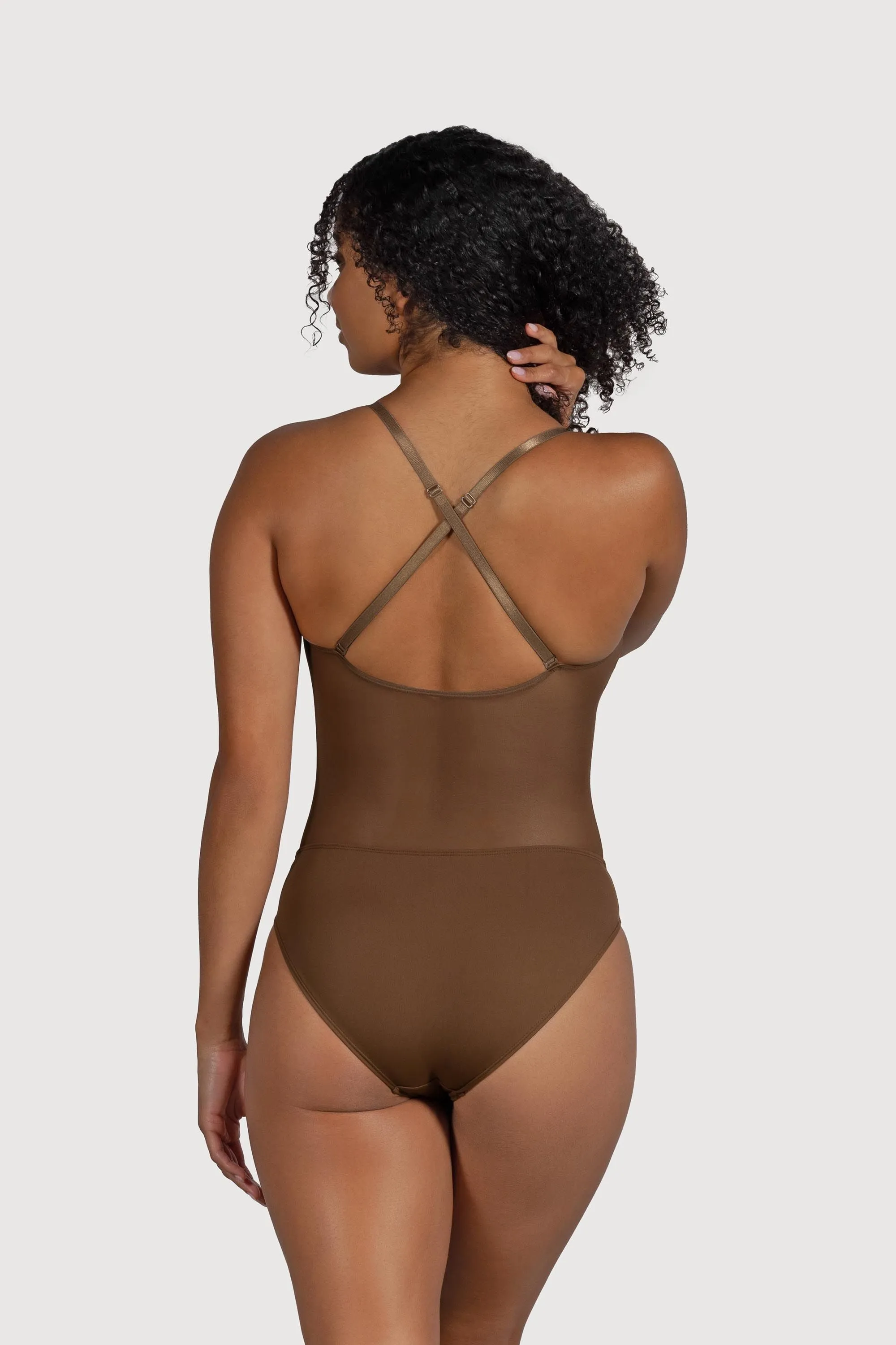 Ladies Cordelia Mesh Panel Bodysuit