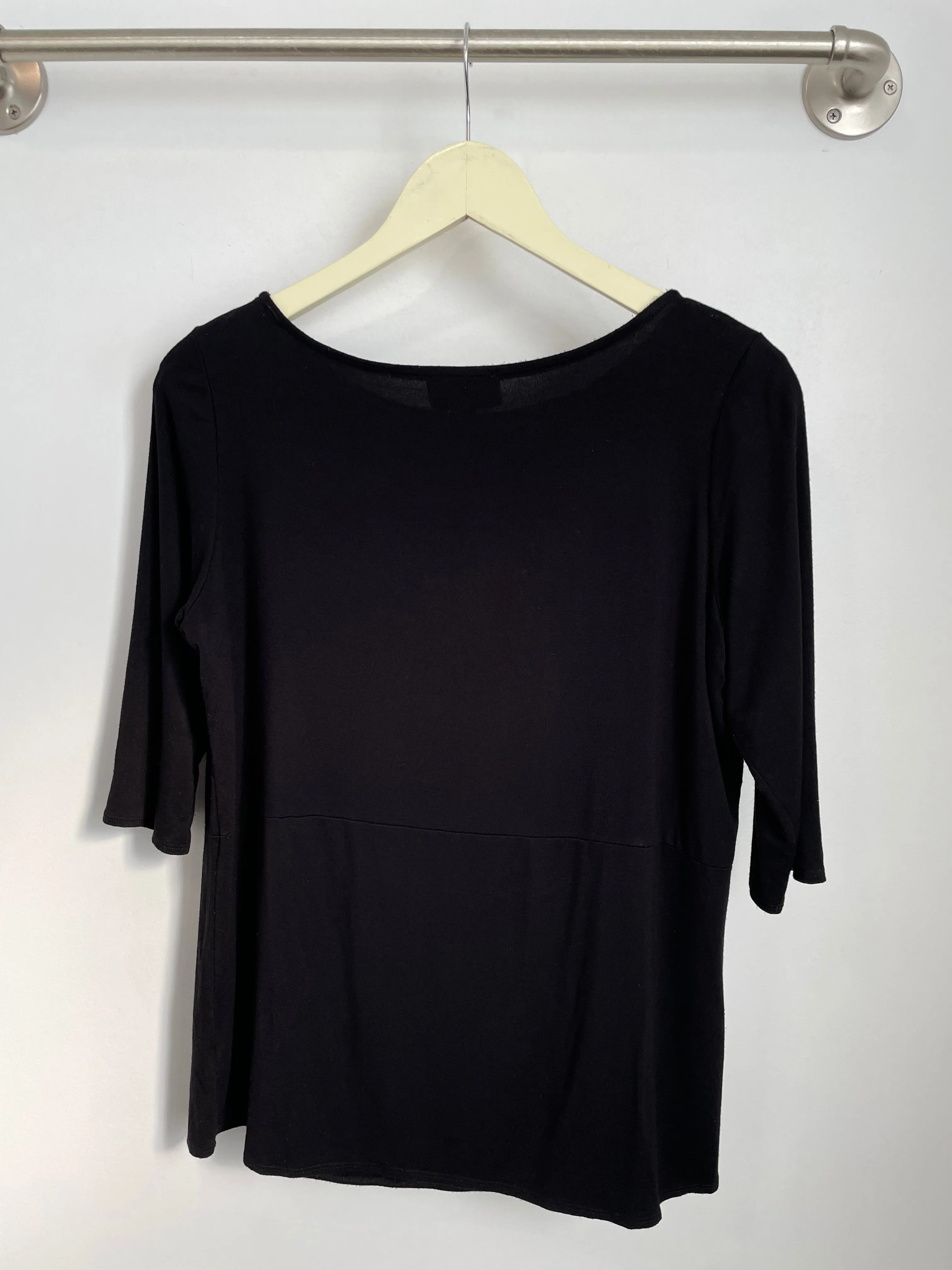 Meg Boatneck Top (Black) - M