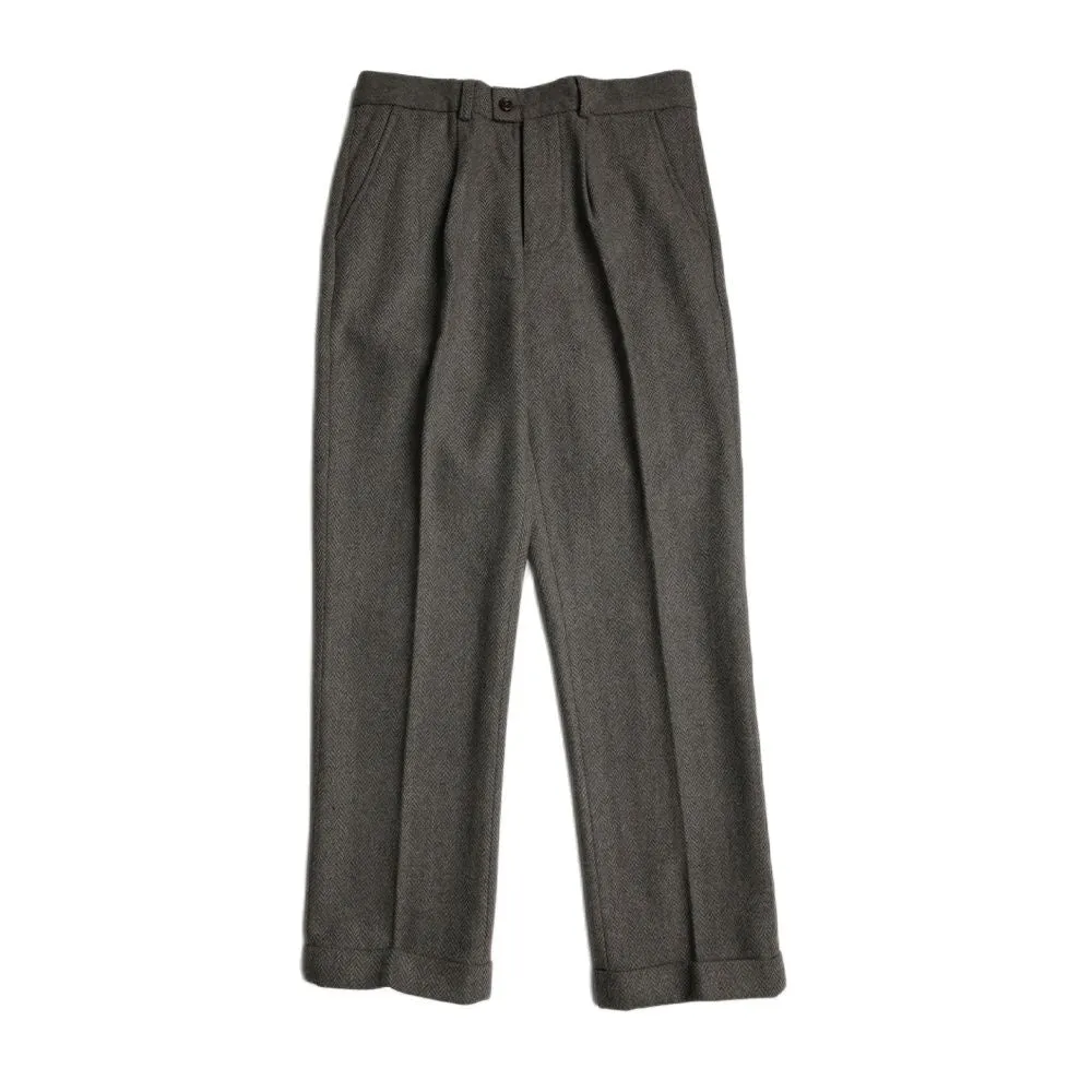 Men's 1920s Herringbone Tweed Pants