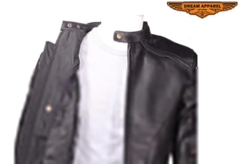 Mens Racer Motorcycle Jacket