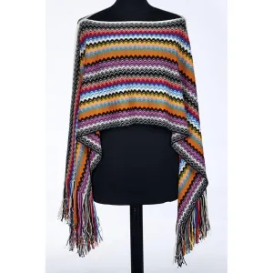 Missoni Multicolor Wool Poncho