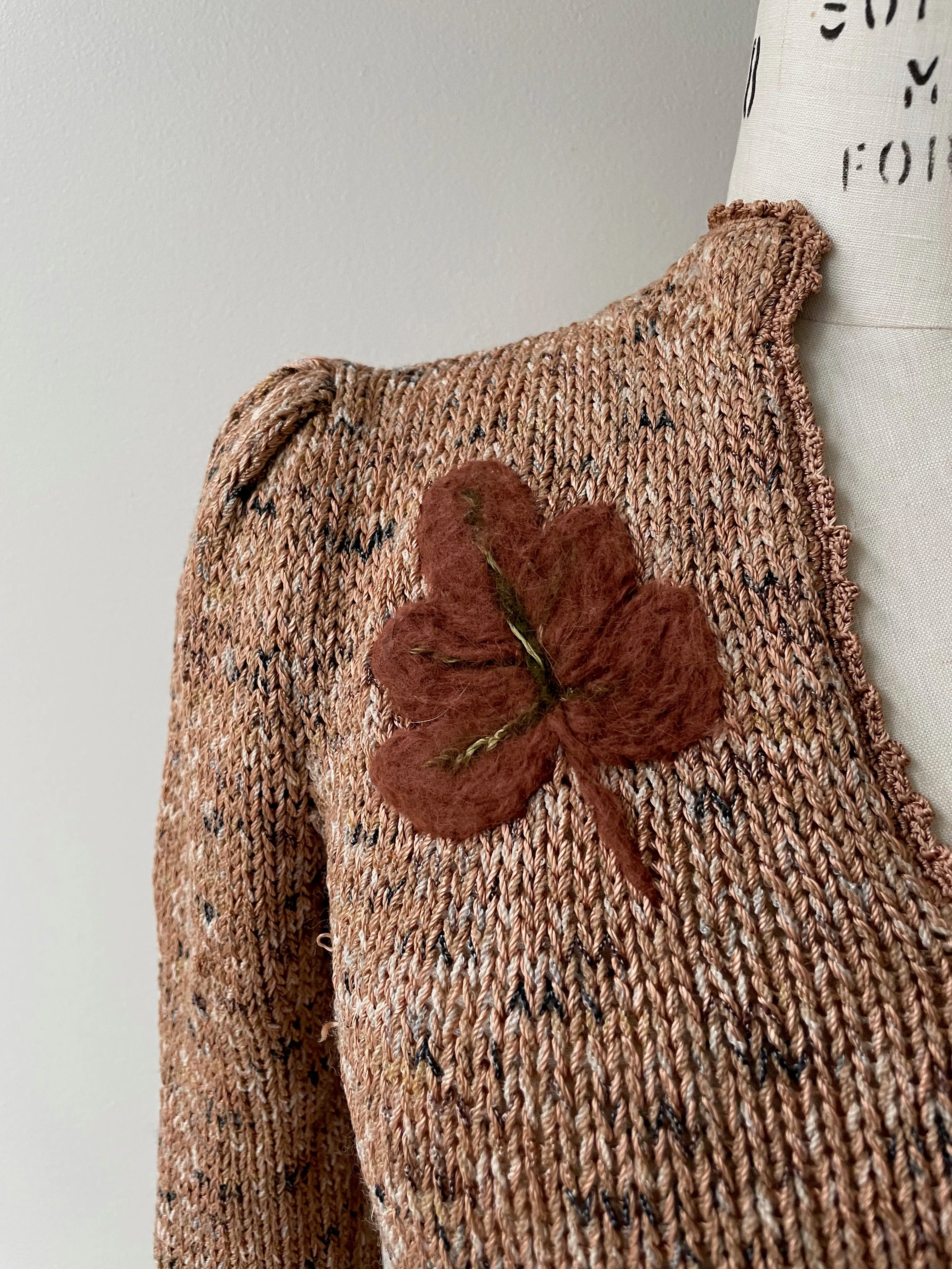 Mohair Leaf Silk Sweater