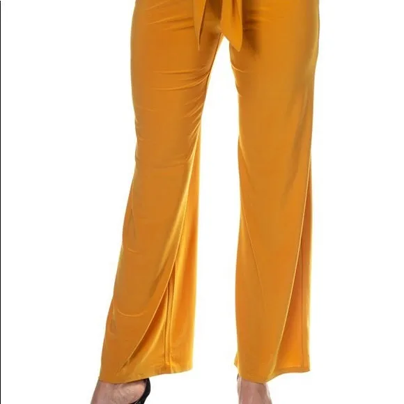 Mustard Front Wrap Pants