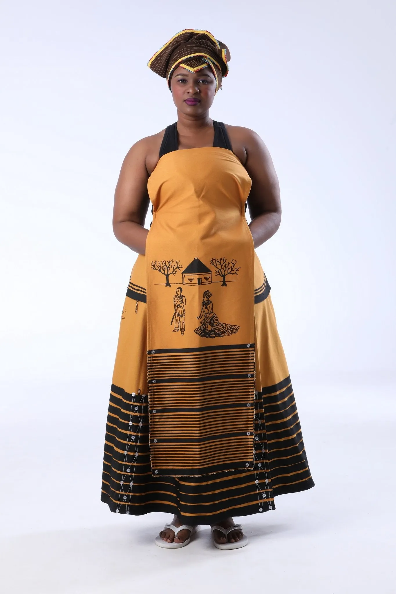 Ncebetha Apron with Print