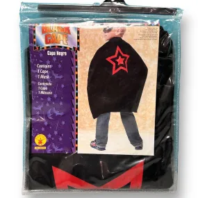 NEW! Rubie's Halloween Black Super Hero Costume Cape