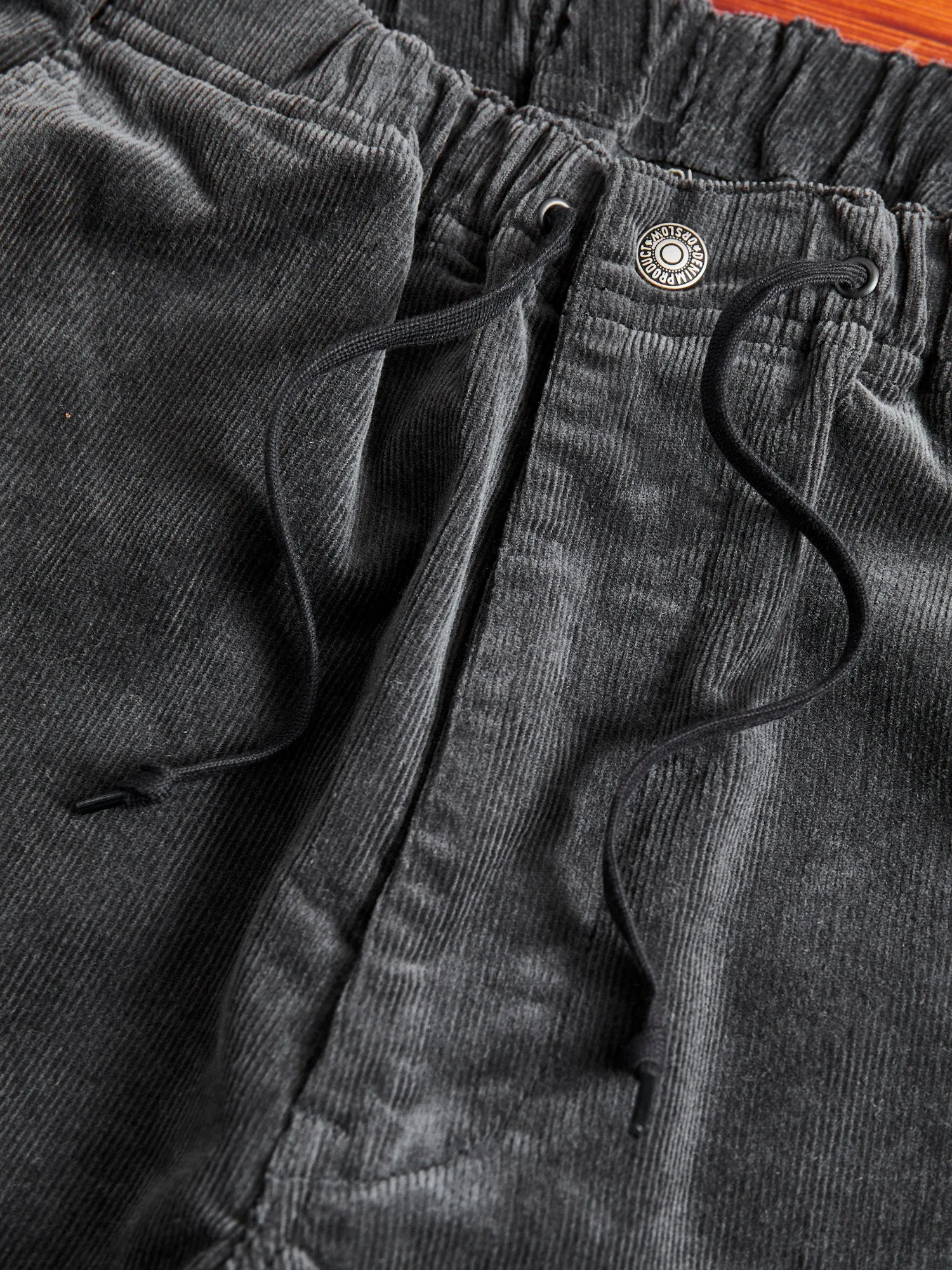 New Yorker Stretch Corduroy Pants in Charcoal Grey