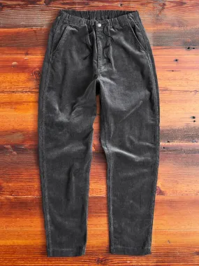 New Yorker Stretch Corduroy Pants in Charcoal Grey