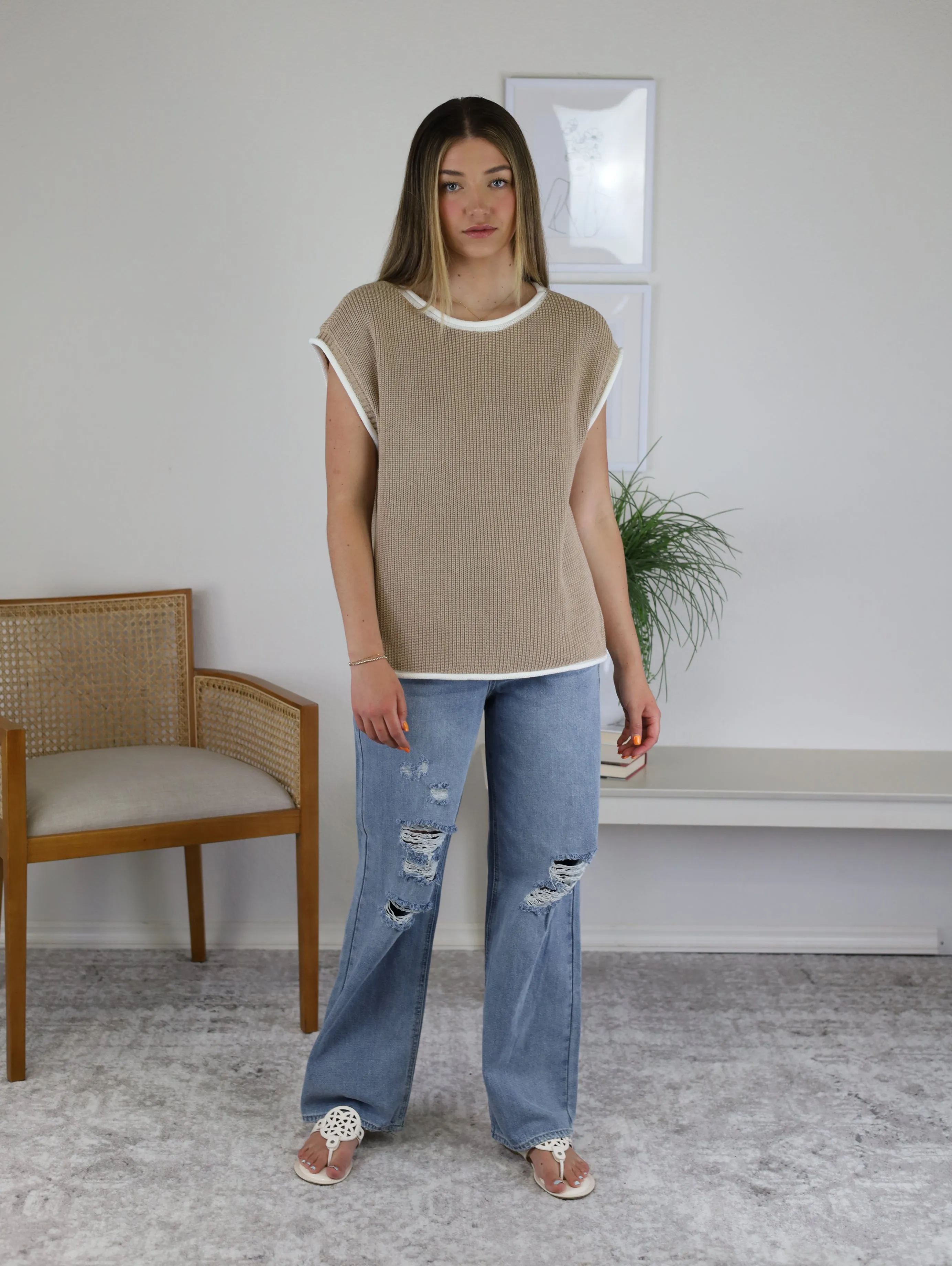 Noni Two Toned Sweater