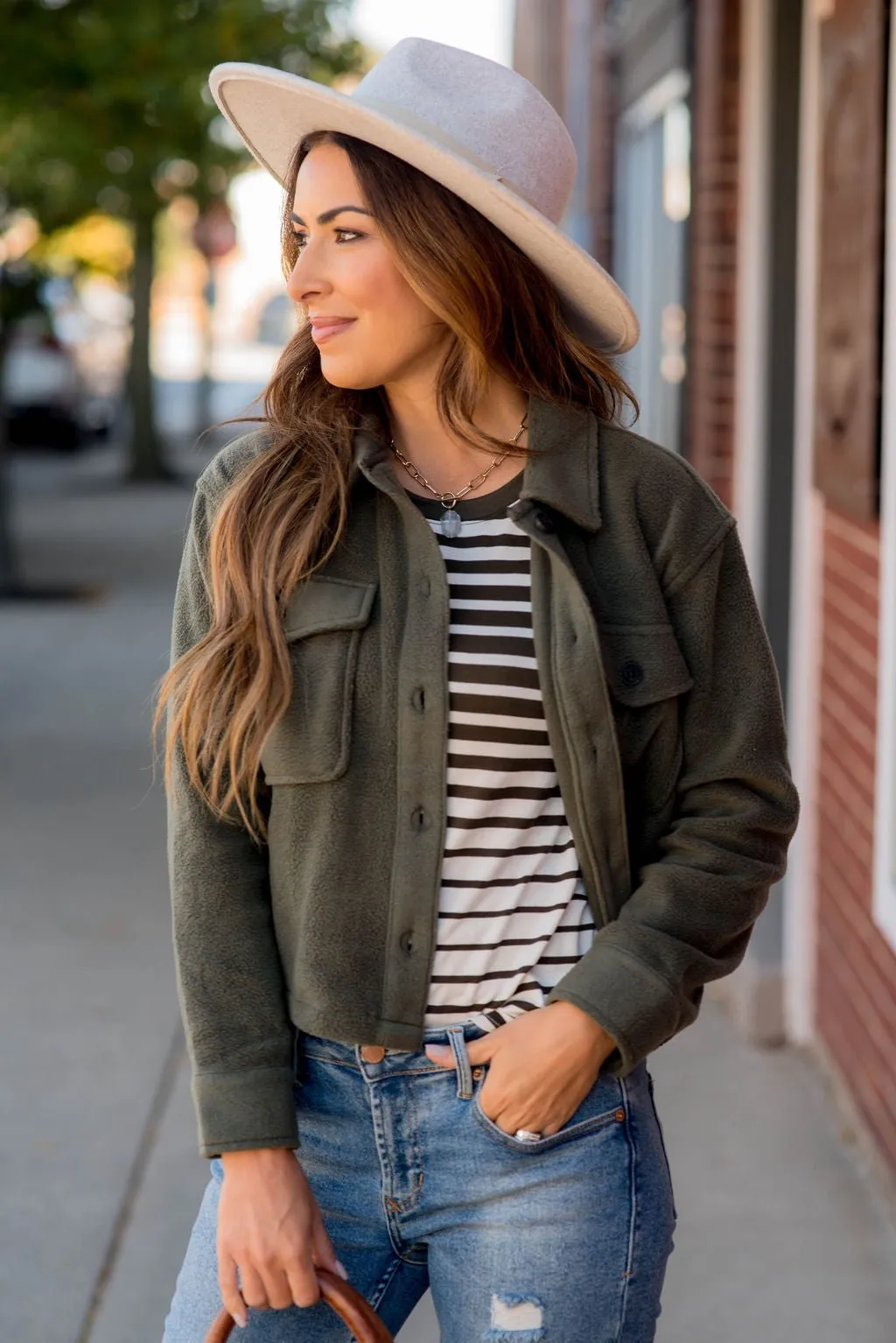 Ombre Striped Long Sleeve Tee