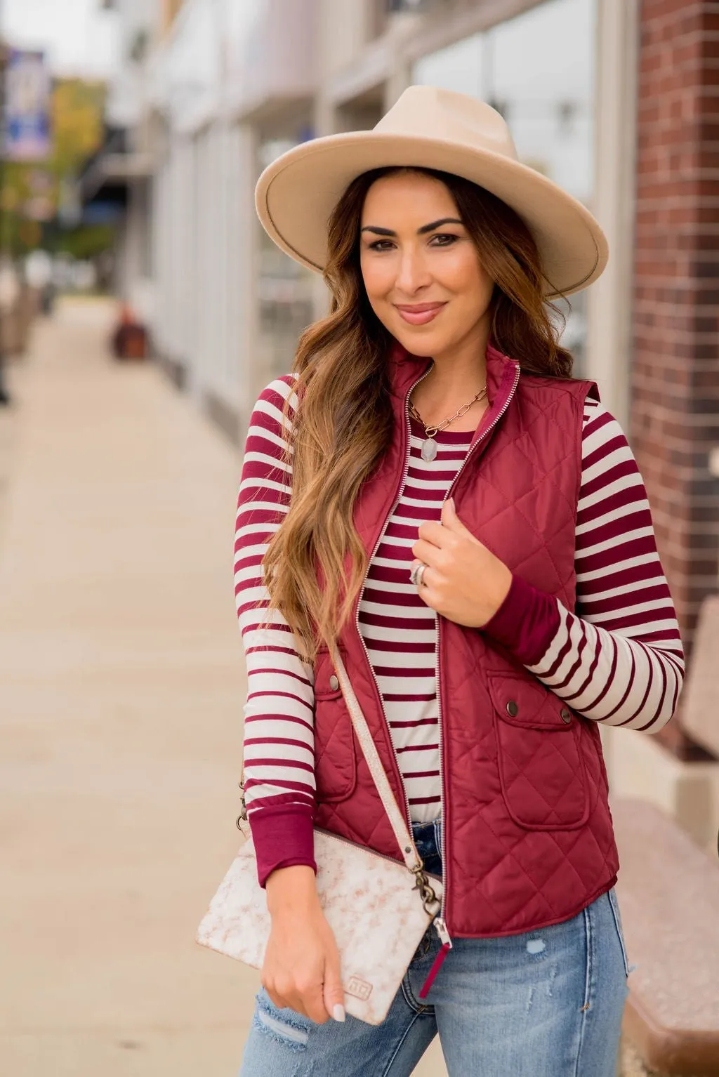 Ombre Striped Long Sleeve Tee