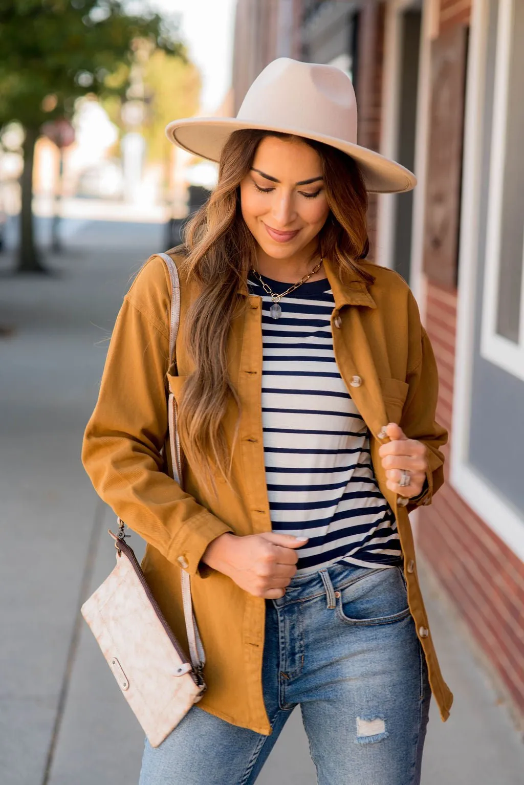 Ombre Striped Long Sleeve Tee