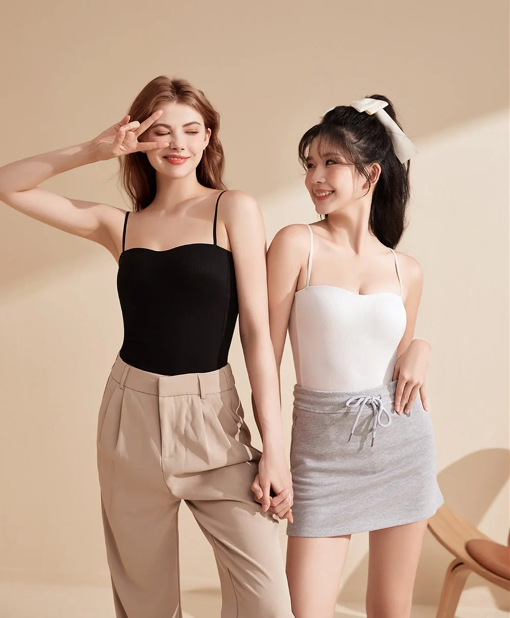 One Piece Padded Camisole Vest