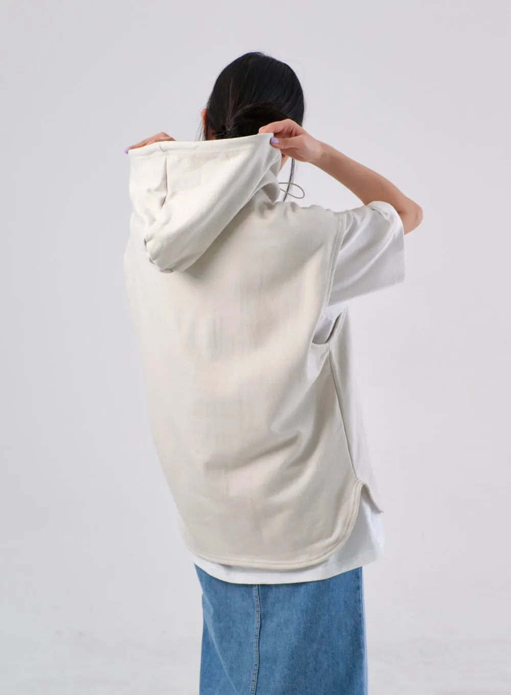 Oversized Hoodie Vest IA305