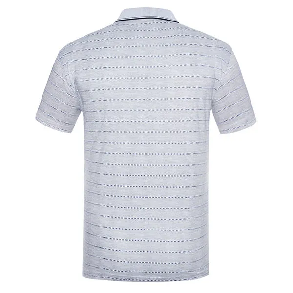 Polo Shirt Striped Light-colored Soft Mens Spring Summer