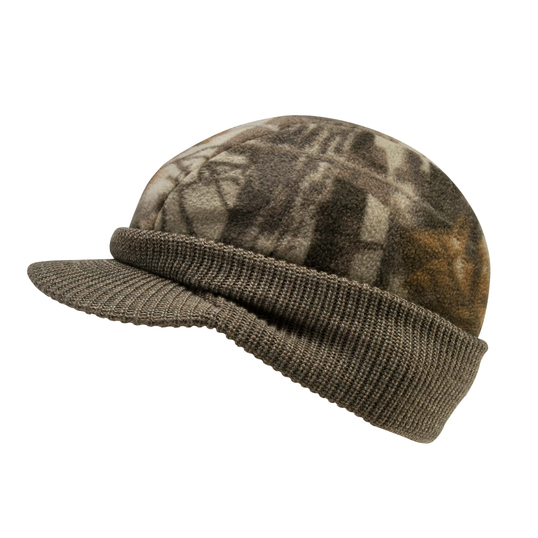 QuietWear Reversible Radar Hat - Camo and Blaze Orange