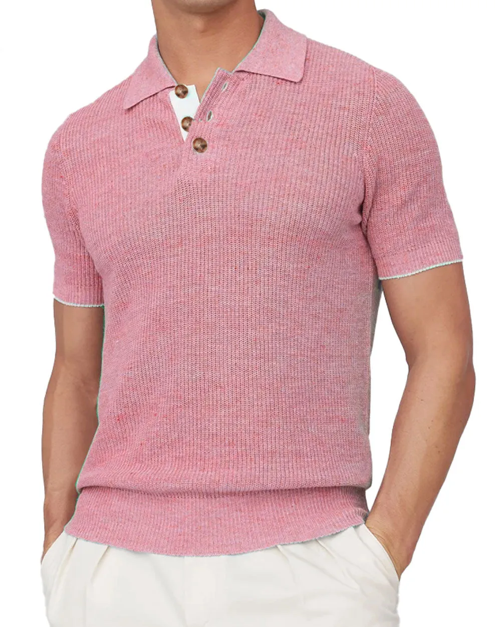 Raspberry Polo Sweater