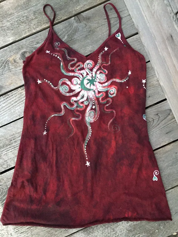 Red Harvest Moon Long Summer Camisole