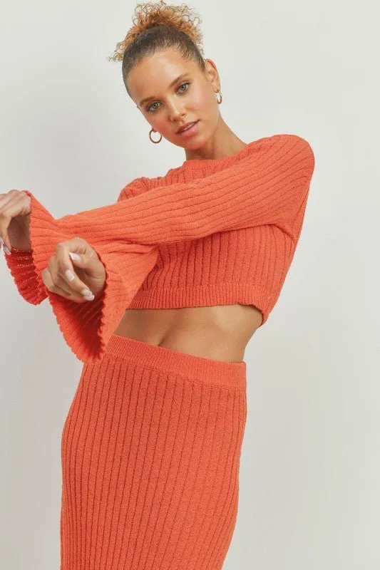 Ribbed Knit Sweater Set - FINAL SALE