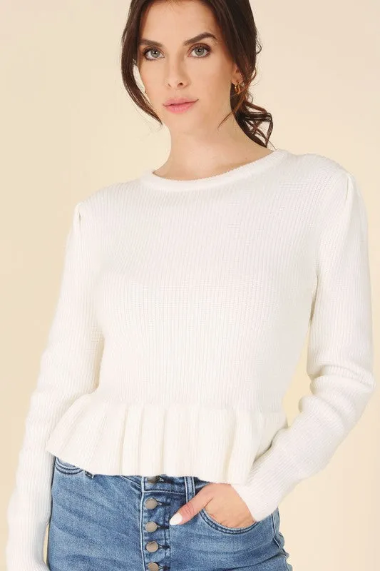 Ruffled Versatile Sweater