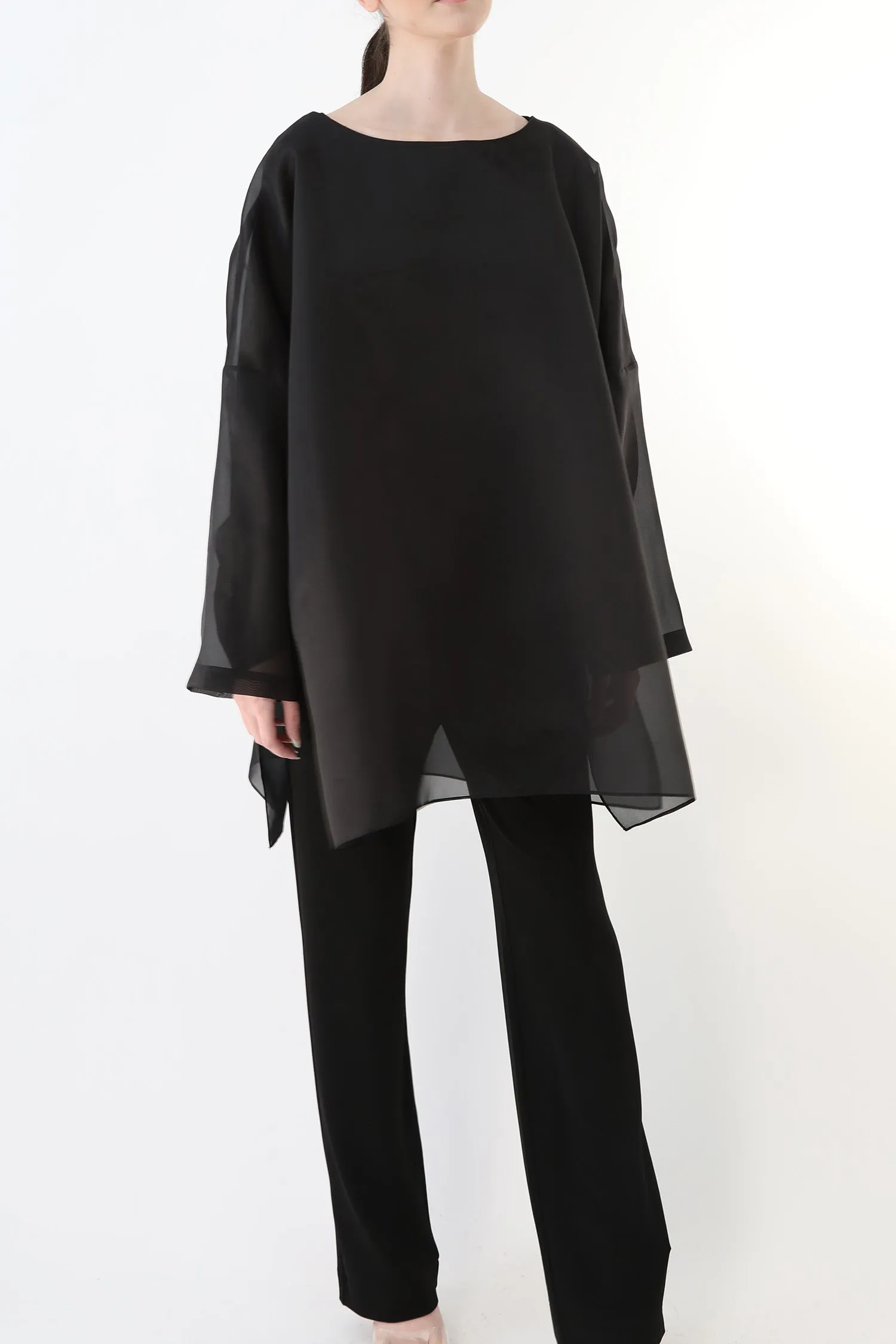 SAMIRA ONE-SIZE TUNIC IN SILK ORGANZA